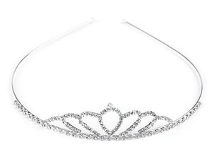 Premium Rhinestone Headband Tiara Crown - Elegant Festive Hair Accessory for Bridal Veils, Buns, and Formal Hairstyles