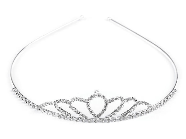 Premium Rhinestone Headband Tiara Crown - Elegant Festive Hair Accessory for Bridal Veils, Buns, and Formal Hairstyles