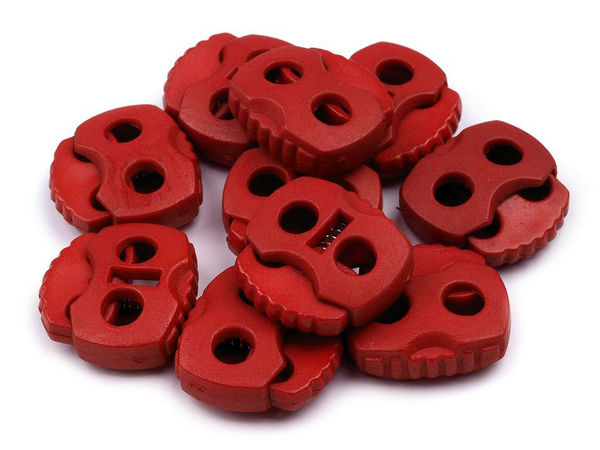 Premium Nylon 2-Hole Cord Lock Stopper Toggles (20x20mm) - Multi-Purpose Drawstring Fasteners