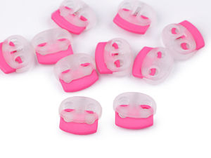 Premium Double-Hole Plastic Cord Locks (17x19mm) - Heavy-Duty Spring-Loaded Toggle Stoppers for Apparel, Backpacks & Outdoor Gear