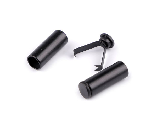 Round Metal Cord End Cap with Integrated Grip Teeth (Ø6mm) – Glue-Free Drawstring Fastener