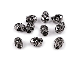 Premium Skull Motif Metal Cord End Cap for 4mm Drawstrings and Accessories
