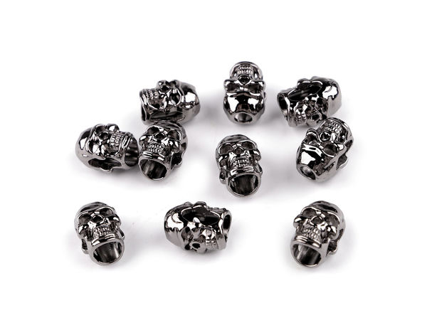 Premium Skull Motif Metal Cord End Cap for 4mm Drawstrings and Accessories