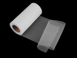 Premium Snow White Decorative Tulle Fabric Roll (15cm Width) - Elegant Crafting & Event Decor