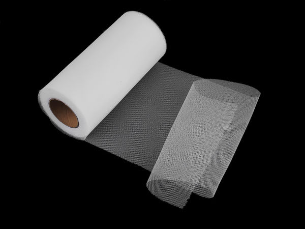 Premium Snow White Decorative Tulle Fabric Roll (15cm Width) - Elegant Crafting & Event Decor