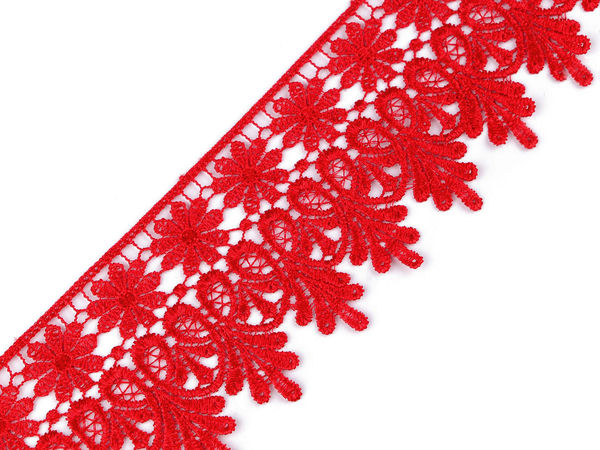Premium Guipure Lace Applique Sewing Trim, 70mm Width (13.5m Roll)