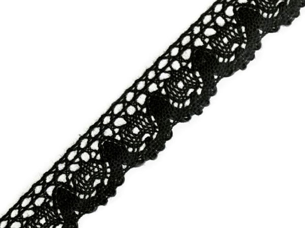 Premium 25mm Cotton Bobbin Lace Trim - Elegant Patterned Decorative Edging for Tablecloths, Apparel, and Scrapbooking