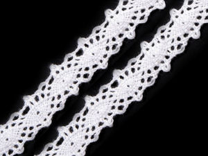 Premium 12mm Cotton Bobbin Lace Trim and Insert