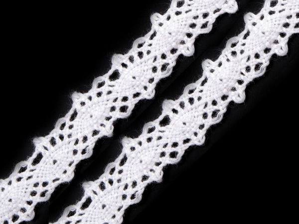 Premium 12mm Cotton Bobbin Lace Trim and Insert