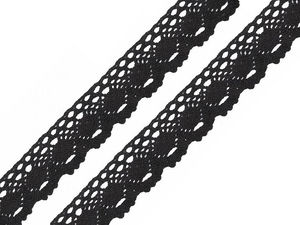 Premium 35mm Cotton Bobbin Lace Trim – Elegant Decorative Border Ribbon for Apparel, Tablecloths, and Crafts