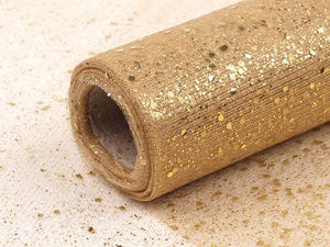 Premium Glitter Tulle Ribbon Fabric (20cm Width) for Crafting, Decorating, and Gift Wrapping