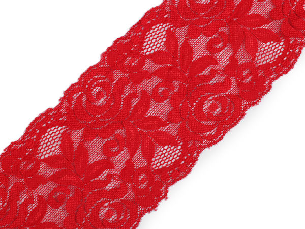Premium Wide Stretch Elastic Lace Trim (80-100mm) - Floral Lace Ribbon for Lingerie, Apparel, and Home Decor