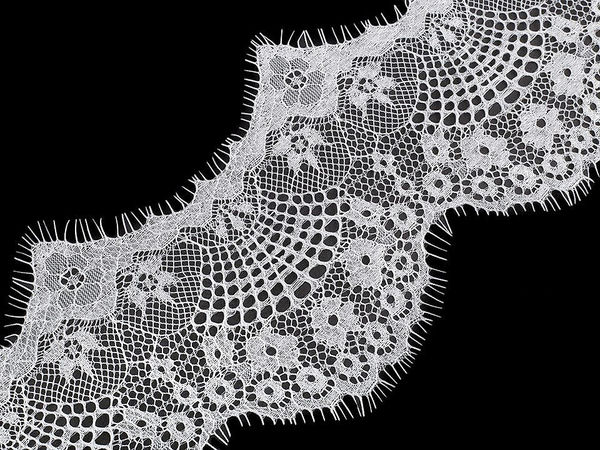 12cm Premium French Lace Trim – Delicate Floral Lace Ribbon for Wedding Gowns, Lingerie, and Crafts