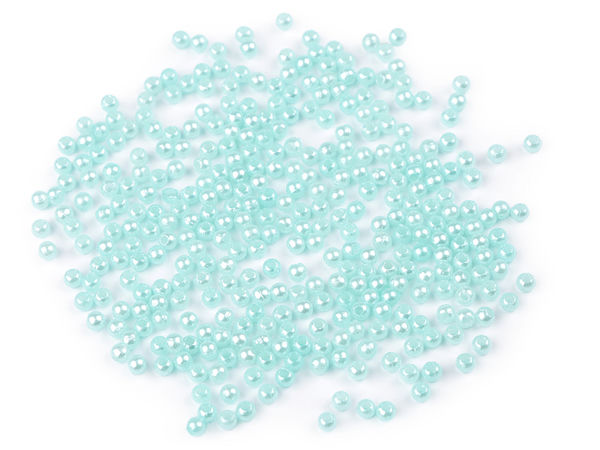 Premium Glance 3mm High-Gloss Plastic Pearl Beads for Jewelry & Dress Embellishment