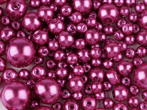Premium Round Glass Pearl Imitation Beads - Mixed Sizes 4-12mm for Jewelry Making and Crafting