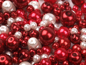 Premium Glass Pearl Beads Mix - Round Imitation Waxed Pearls for Jewelry Making, Assorted Sizes (4-12mm)