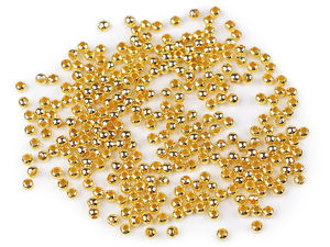 Premium Round Metal Spacer Beads (3mm, 50g Pack) - Decorative Crafting and Jewelry Making Components