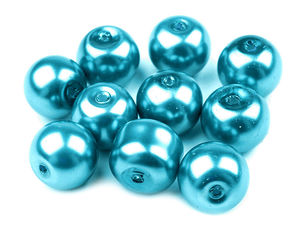 Premium 10mm Round Glass Pearl Beads - Lustrous Faux Pearls for Jewelry Making & Crafts