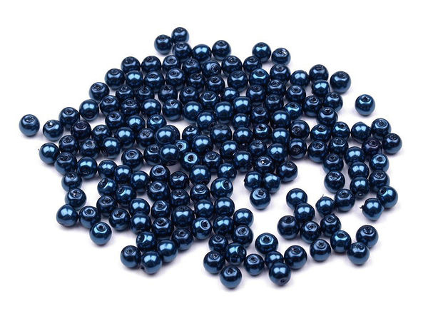 Smooth Round Glass Pearl Beads (4mm) – Premium Faux Pearl Components for Jewelry Making, Floral Design & Event Decor