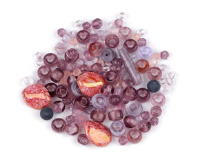 Assorted Mixed Glass Beads for Jewelry Making & Crafts - Multi-Shape & Size Pack (Second Quality)
