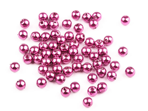 Glance Premium Glossy Faux Pearl Beads - 5mm Lightweight Acrylic Pearls for Jewelry Making and DIY Crafts