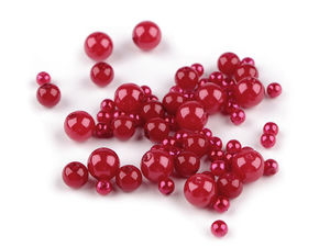 Glance Premium Imitation Pearl Beads – Mixed Sizes Assortment for Jewelry Making (Approx. 180 Pcs)