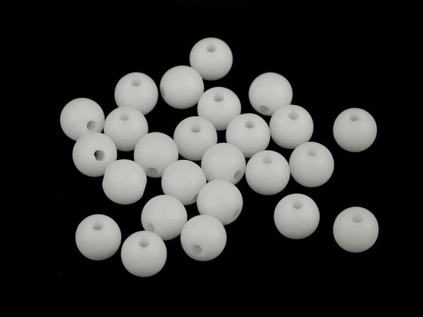 Premium Matte Acrylic Beads (8mm) - Lightweight Plastic Beads for Jewelry Making & DIY Crafts