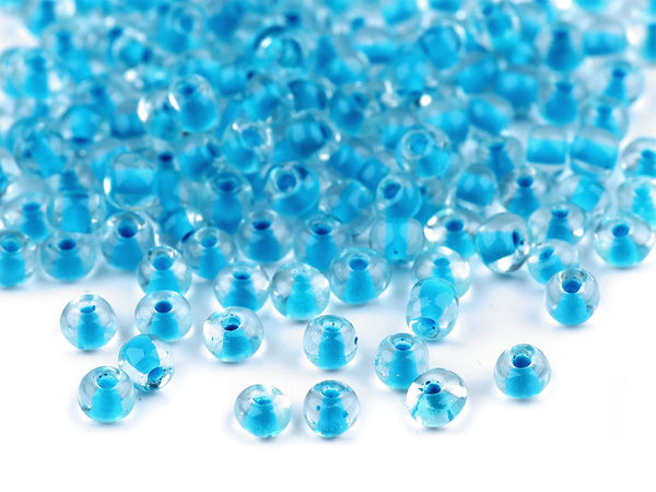 Premium Glass Seed Beads 6/0 (4mm) – Vibrant Inside-Color Spacer Beads for Jewelry Making and Crafting (50g Pack)