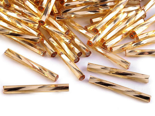 Preciosa Premium Czech Glass Twisted Bugle Beads – 20mm Seed Beads for Jewelry Design and Holiday Ornaments