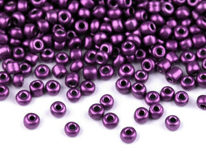 Premium Metallic Seed Beads 8/0 (3mm) for Jewelry Making & DIY Crafts - 50g Pack