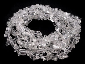 Natural Gemstone Chip Beads on Nylon Cord - 3-10mm Loose Mineral Chips for DIY Jewelry Making, Crafts, and Accessories