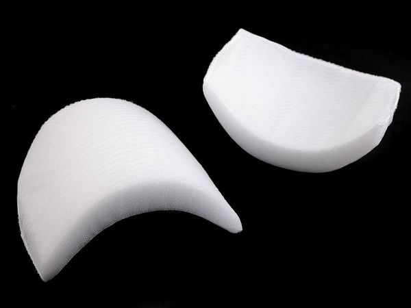 Premium 20mm White Shoulder Pads - High-Resilience Garment Shaping Inserts for Tailoring and Coats