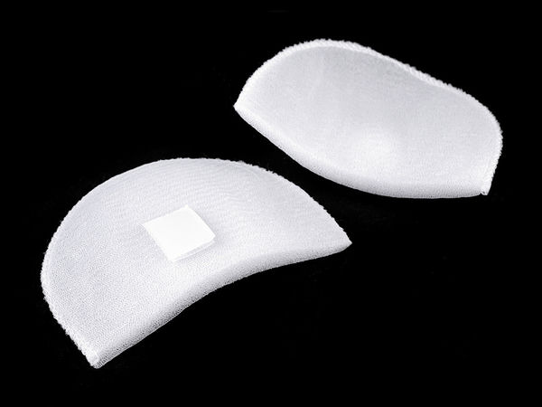 Premium 10mm Shoulder Pads with Velcro Fastening and Embroidered Edges