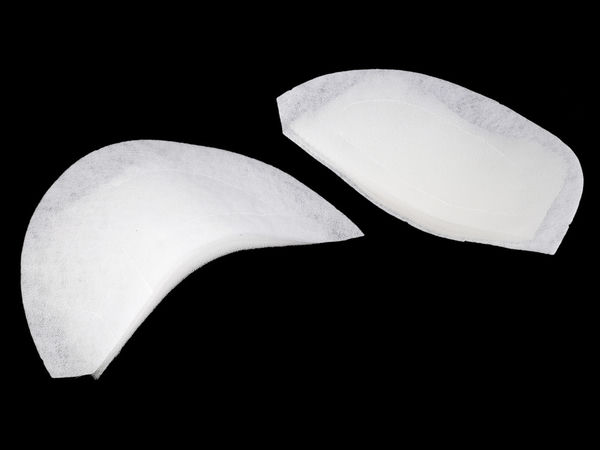 Premium Stitched Shoulder Pads for Structured Jackets, Coats, Dresses, and Blouses (White)