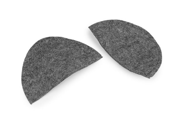 Premium Grey Felt Shoulder Pads for Jackets and Coats - 10mm, 6-Layer Structure