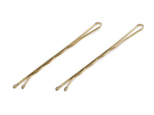 Elegant 60mm Minimalist Hairpin - Secure-Hold Metallic Hair Slide for Fine and Thick Hair