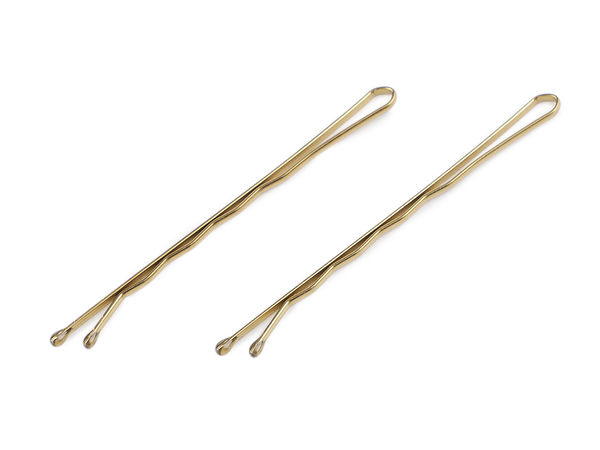 Elegant 60mm Minimalist Hairpin - Secure-Hold Metallic Hair Slide for Fine and Thick Hair