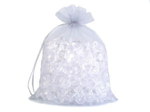 Premium Drawstring Organza Gift Bags (20 x 26 cm) - Elegant Sheer Favor Bags for Weddings, Parties, and Crafts