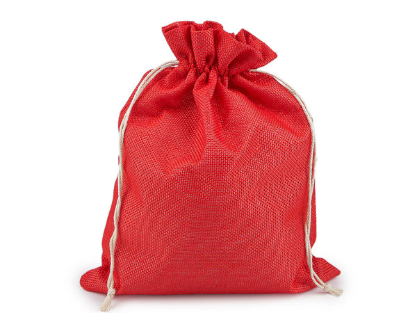 Premium Jute Imitation Drawstring Gift and Craft Bags (22 x 28 cm)