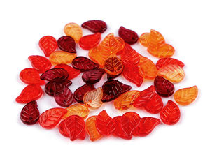 Transparent Acrylic Leaf Beads - 9x14mm Decorative Spacer Charms for Jewelry Making, Crafts, and Floral Arrangements (10g Pack)