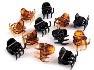Premium Mini Hair Claw Clips (20x20 mm) – 12-Pack Strong Grip Everyday Hair Claws for Styling