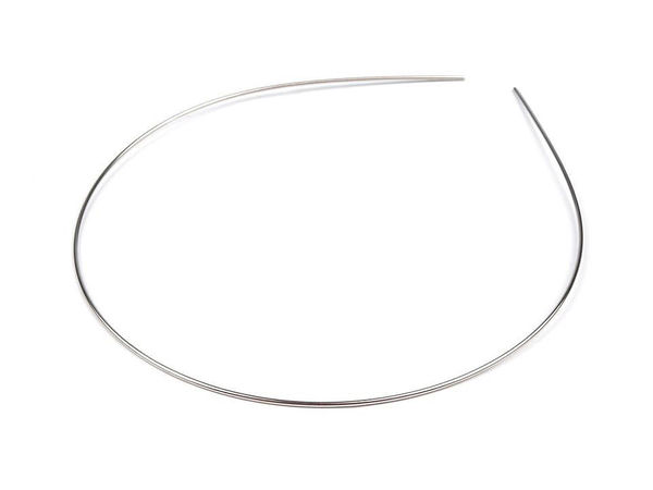 Premium Metal Headband Base for DIY Hair Accessories & Jewellery Making - 1mm Jewellery Wire (37cm)