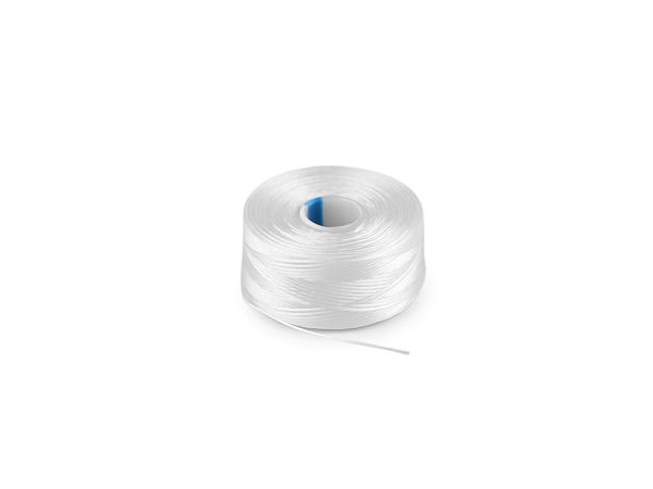 Premium White S-Lon (Superlon) Size AA Beading Thread - Fray-Resistant Jewelry Cord for Beadwork, Loom Weaving & Toy Making - Made in USA