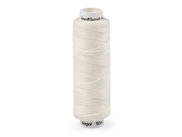 Premium Linen Button and Craft Thread (50m) – High-Strength Heavy-Duty Sewing Thread for Buttons and Heavy Clothing (TEX 40x3)