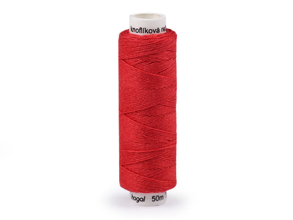 Premium Linen Button and Craft Thread (50m) – High-Strength Heavy-Duty Sewing Thread for Buttons and Heavy Clothing (TEX 40x3)