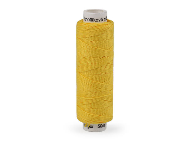 Premium Linen Button and Craft Thread (50m) – High-Strength Heavy-Duty Sewing Thread for Buttons and Heavy Clothing (TEX 40x3)