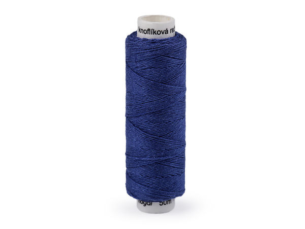 Premium Linen Button and Craft Thread (50m) – High-Strength Heavy-Duty Sewing Thread for Buttons and Heavy Clothing (TEX 40x3)