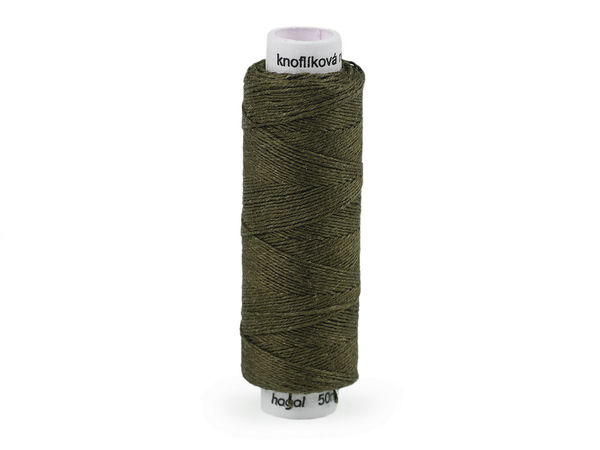 Premium Linen Button and Craft Thread (50m) – High-Strength Heavy-Duty Sewing Thread for Buttons and Heavy Clothing (TEX 40x3)