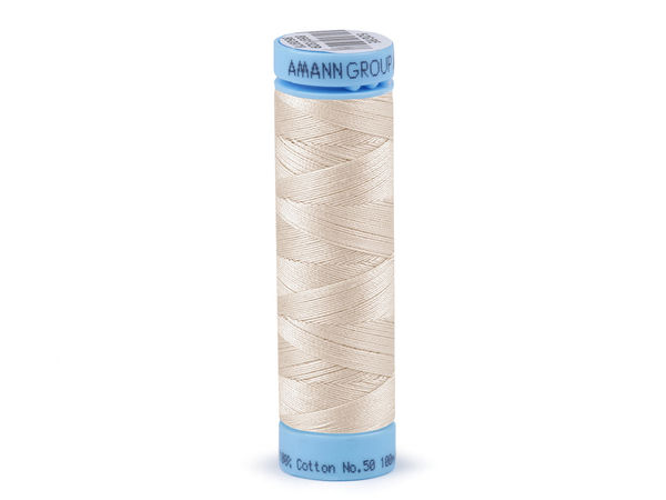 Amann Triana Premium 100% Cotton Sewing Thread – 100m, Ticket No. 50 | High-Strength Thread for Apparel, Bedding & Home Textiles