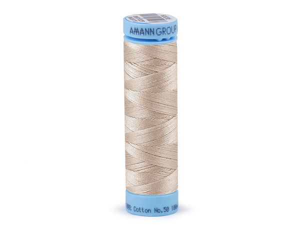 Amann Triana Premium 100% Cotton Sewing Thread – 100m, Ticket No. 50 | High-Strength Thread for Apparel, Bedding & Home Textiles